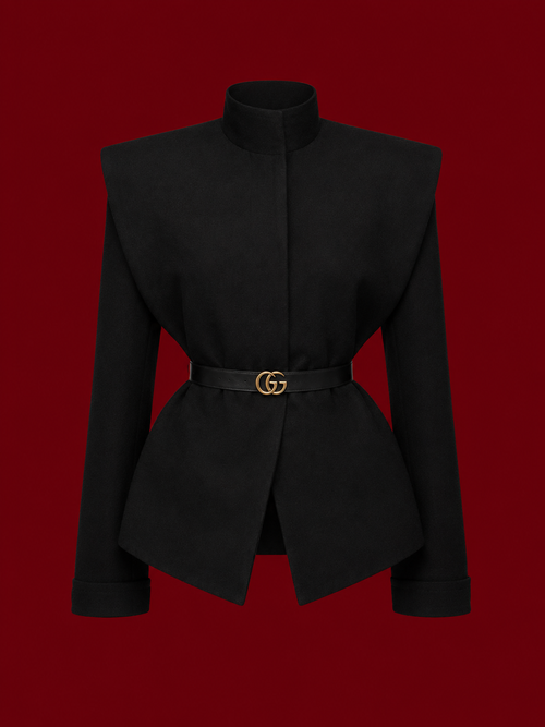 Blazer Sculptural Noir