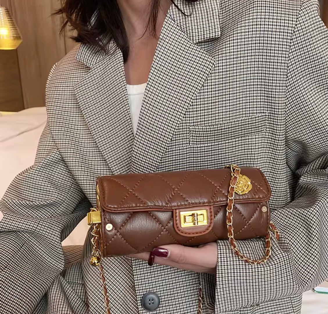 Le Mocca — Sac Matelassé Chocolat