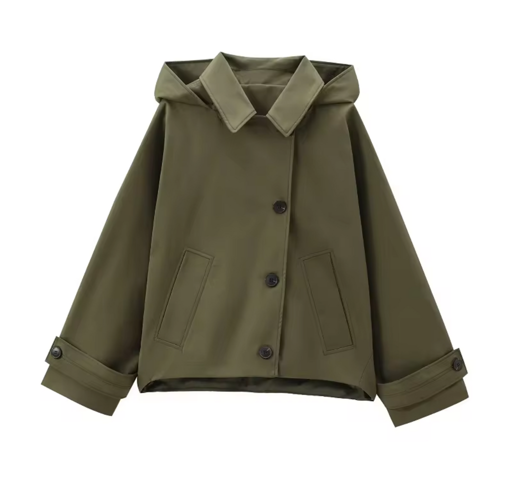 Veste à Capuche Kaki