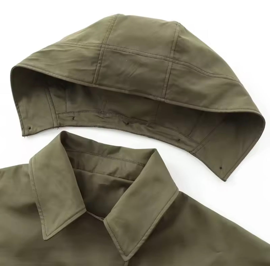 Veste à Capuche Kaki