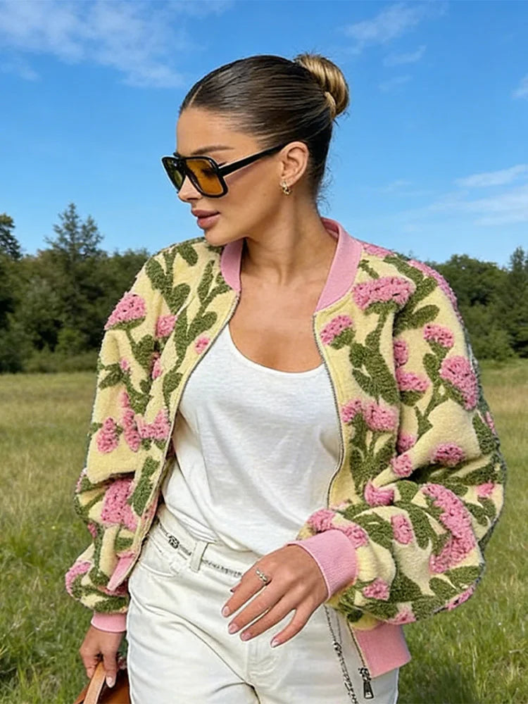 Bomber Douillet Fleuri