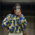 Bomber Douillet Fleuri