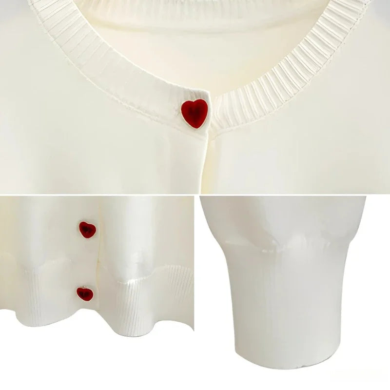 Cardigan Cœur Brodé