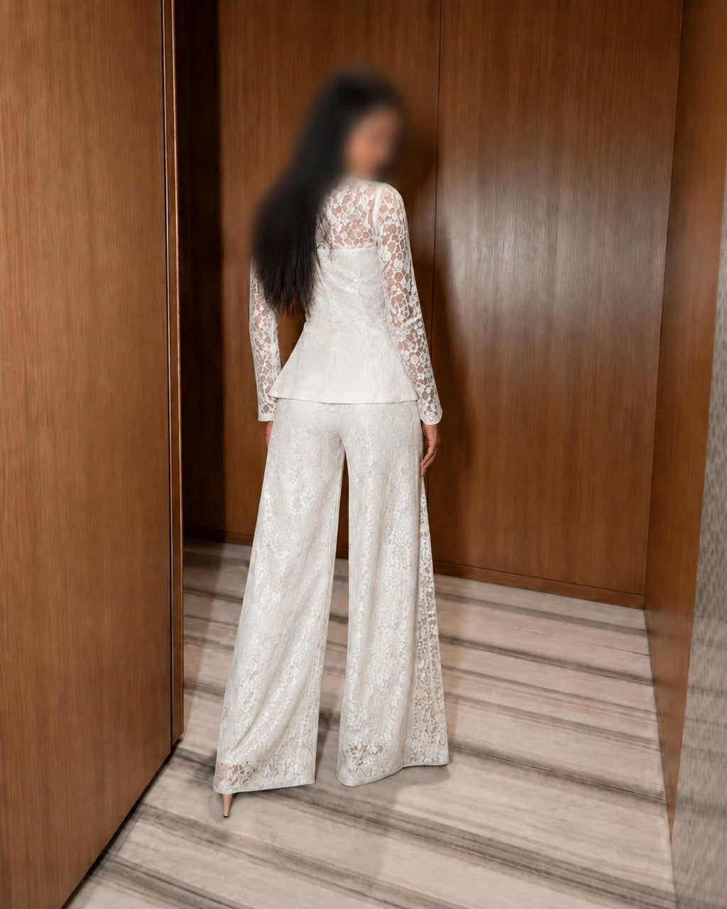 Ensemble Dentelle Ivoire Élégance Couture