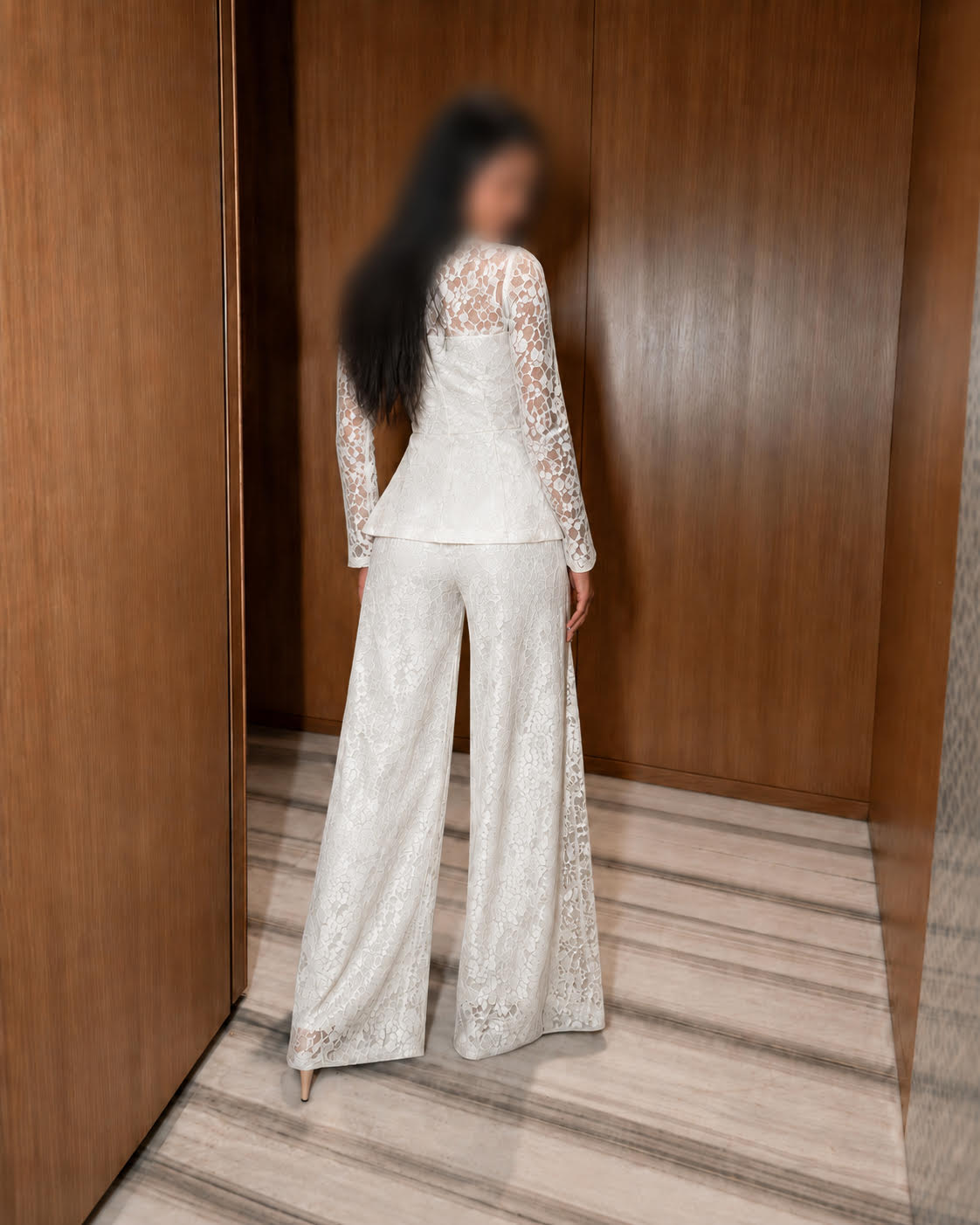 Ensemble Dentelle Ivoire Élégance Couture